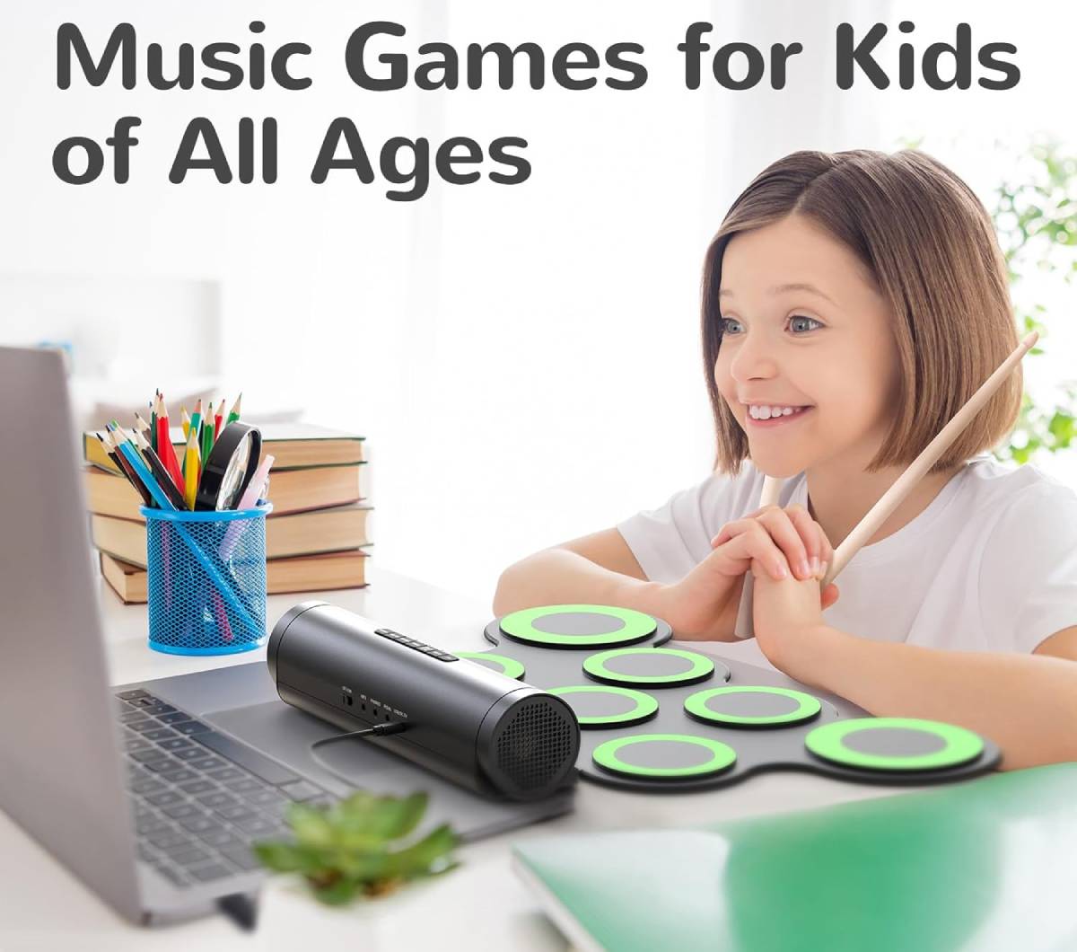 PAXCESS Electronic Drum Set – Gifts For Kids